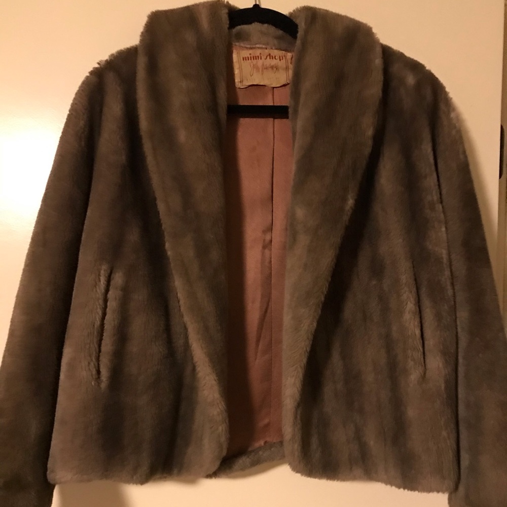 Vintage John Wanamaker faux fur coat
